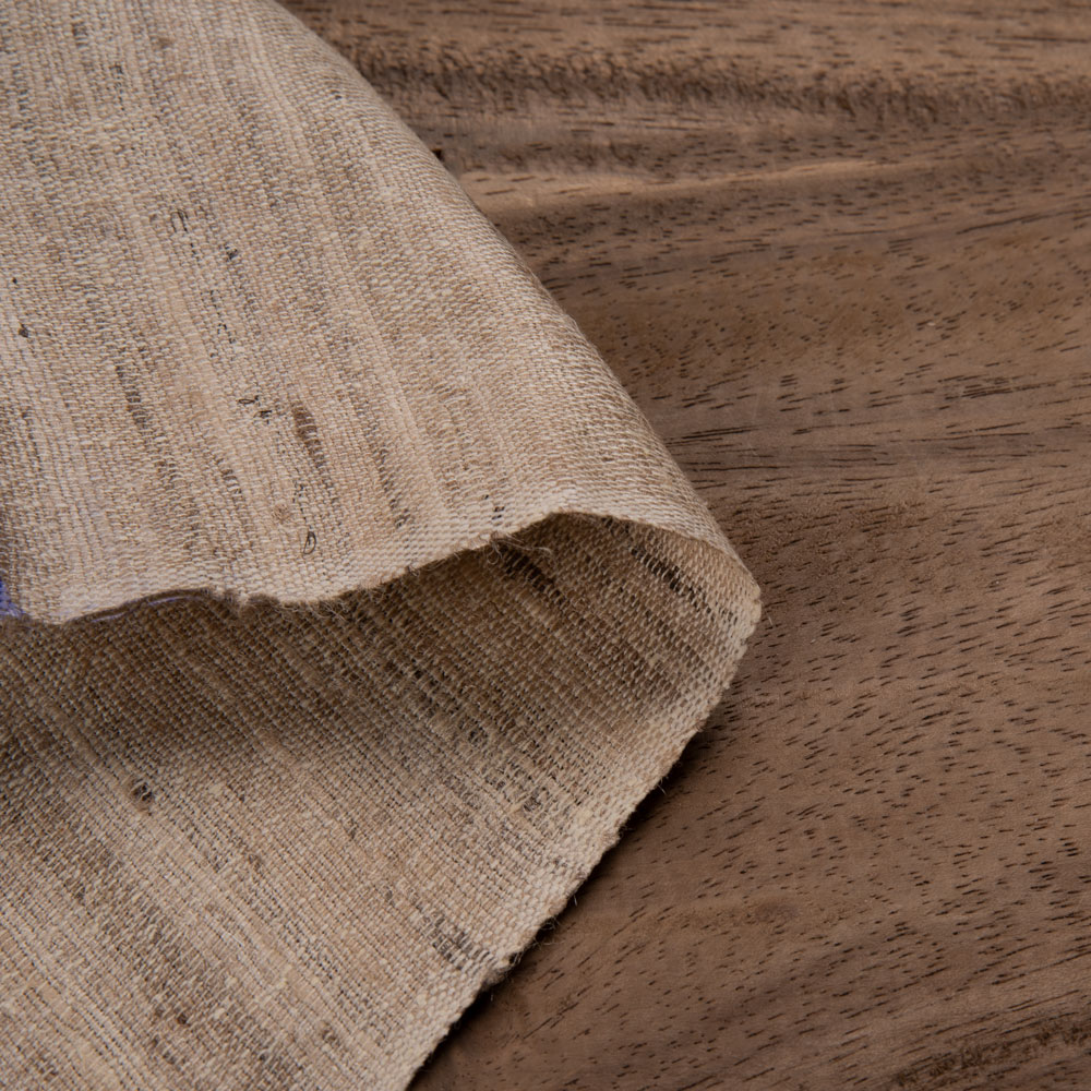 Plain Natural Ketya & Matka Silk 110 GSM Handwoven Fabric
