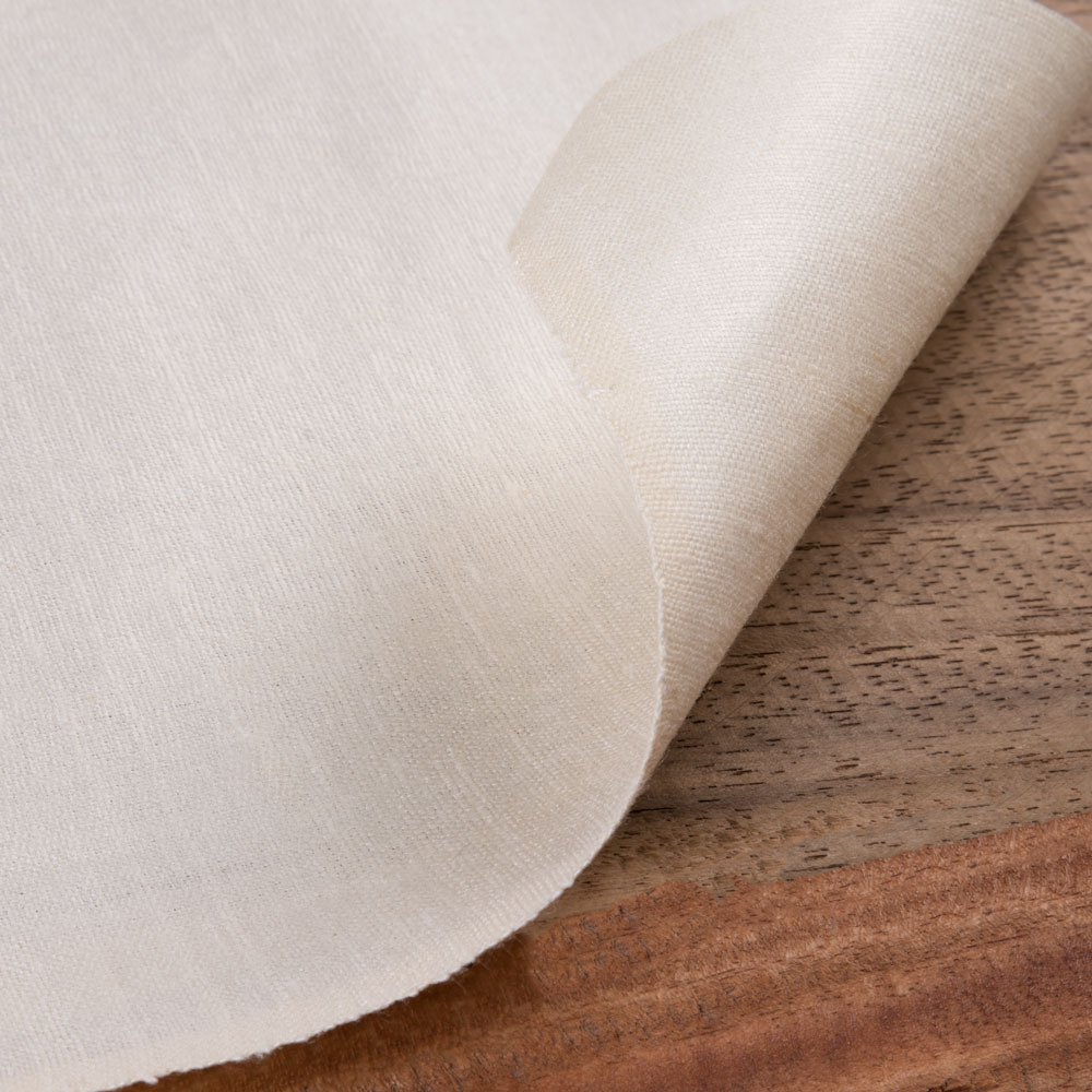 Plain Natural Pure Matka Silk 114 GSM Handwoven Fabric