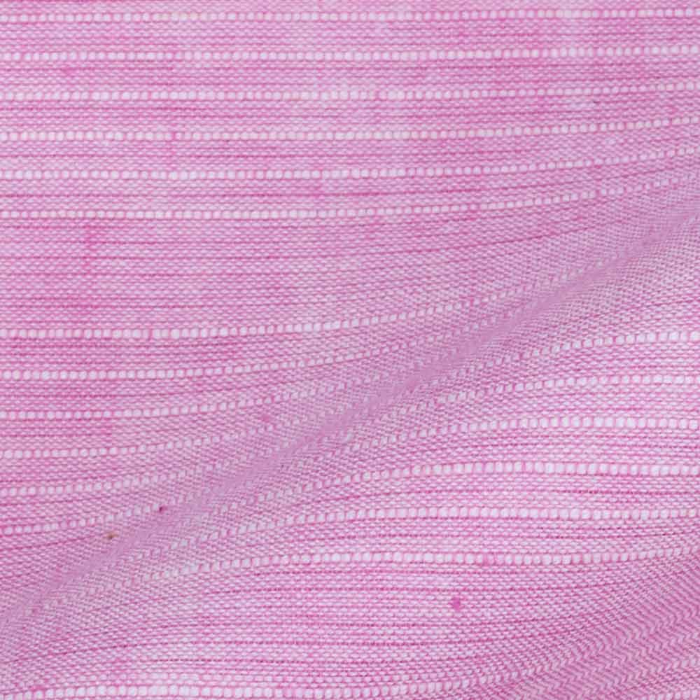 Stripe Pink Pure Cotton 80 GSM Handwoven Fabric W19