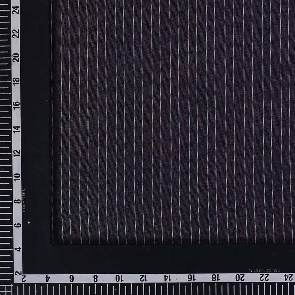 STRIPE BLACK PURE COTTON 110 GSM HANDWOVEN FABRIC