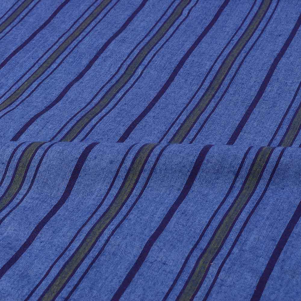 STRIPE MULTICOLOR PURE COTTON 100 GSM HANDWOVEN FABRIC 332
