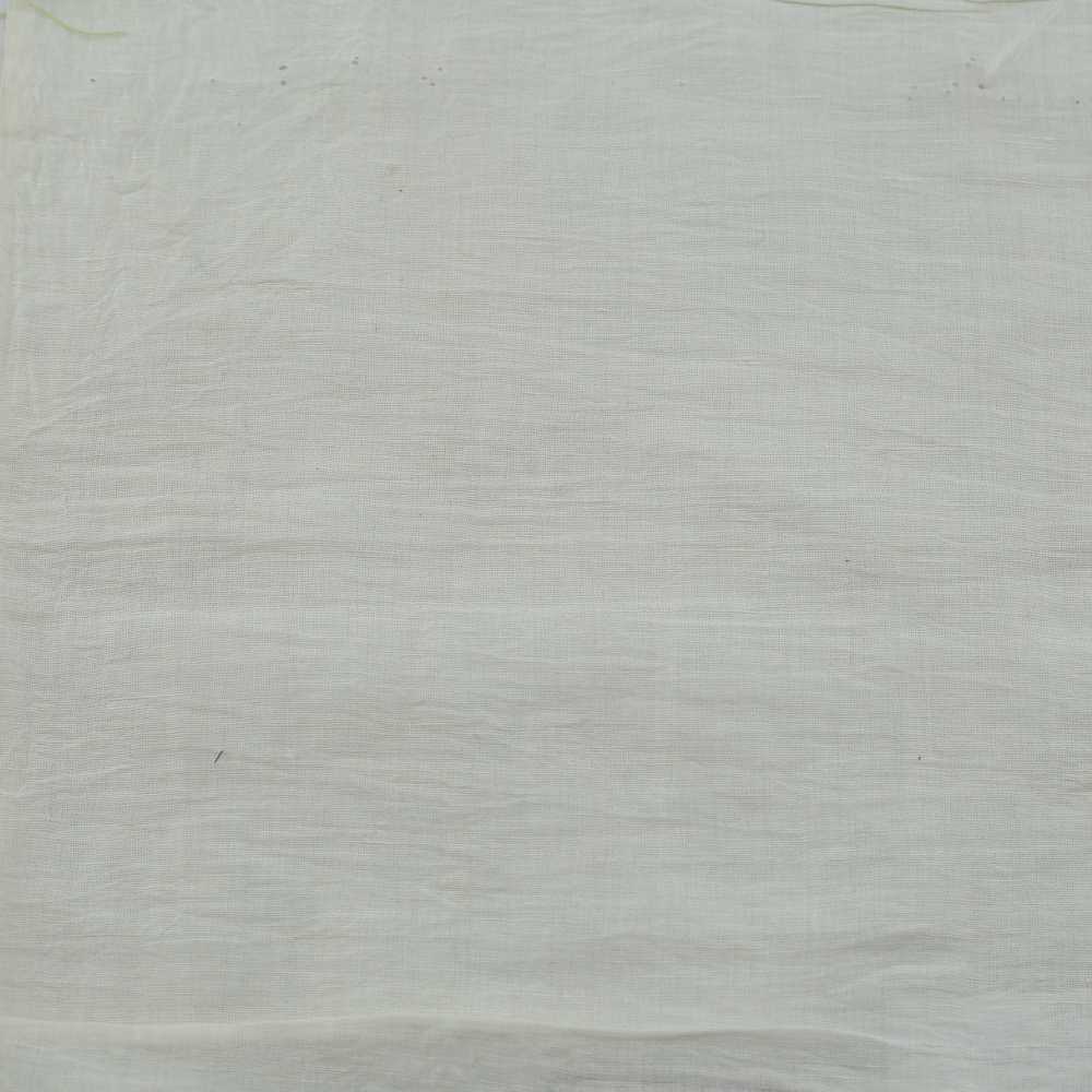 PLAIN CREAM COTTON LINEN 80 GSM HANDWOVEN FABRIC