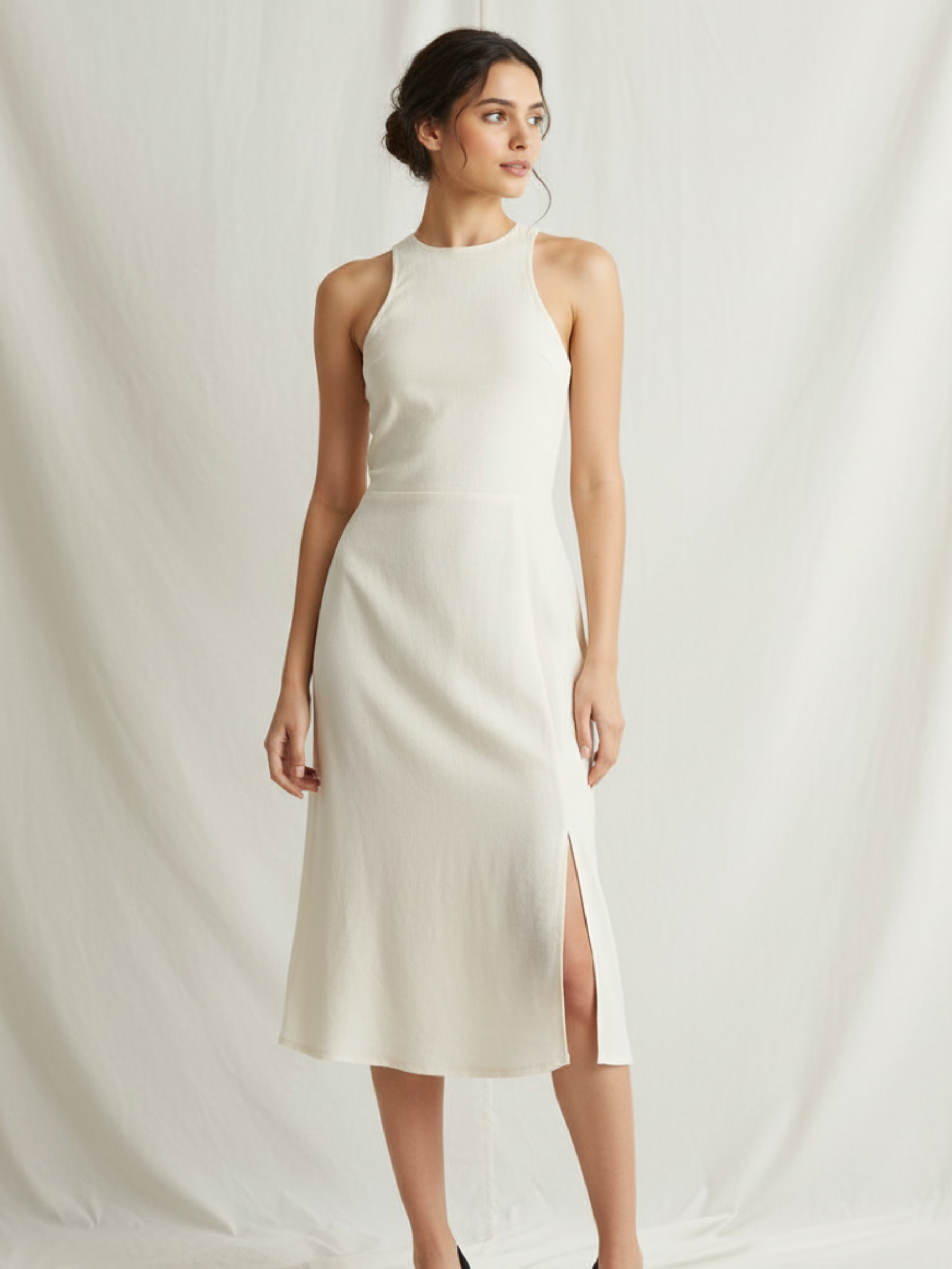 Straight Fit Skirt with Slit