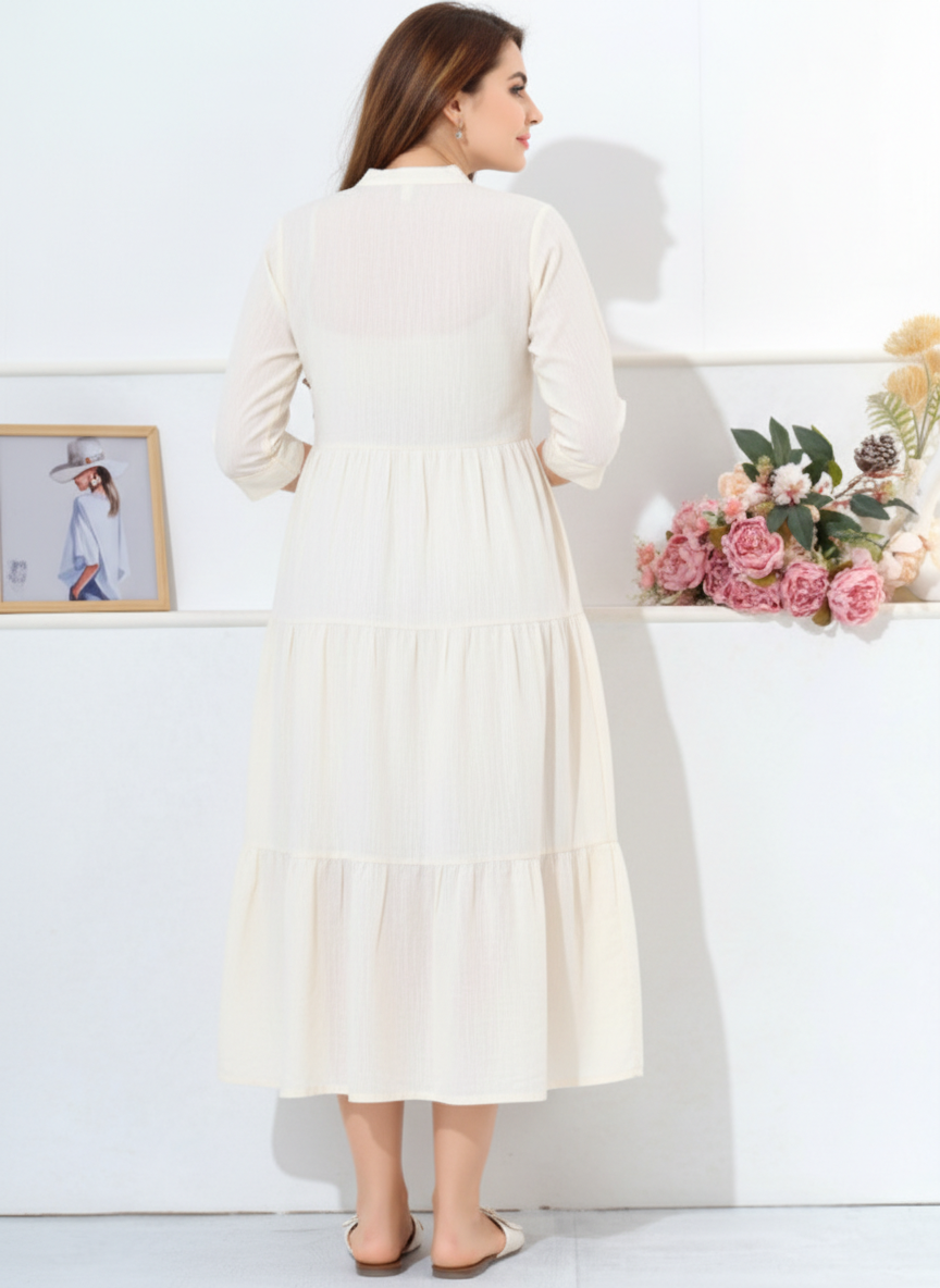 Panelled & Tiered Dress