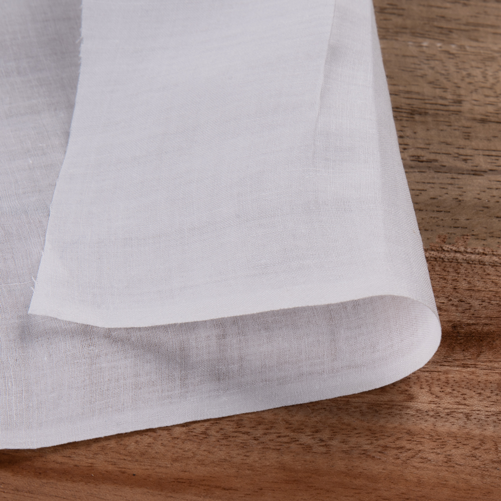 Bleached white RFD Khadi cotton fabric, perfect for personalized designs