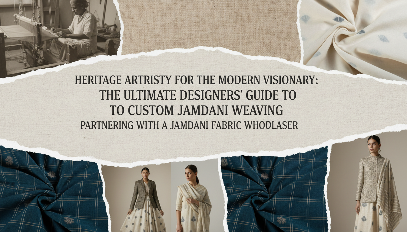 The Ultimate Designers’ Guide to Custom Jamdani Weaving: Partnering with a Jamdani Fabric Wholesaler
