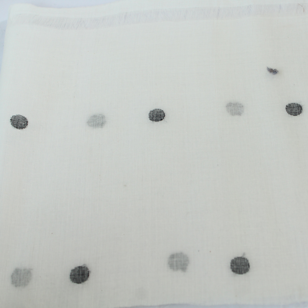 Geometric Cream Jamdani Pure Cotton 55 GSM Fabric 32
