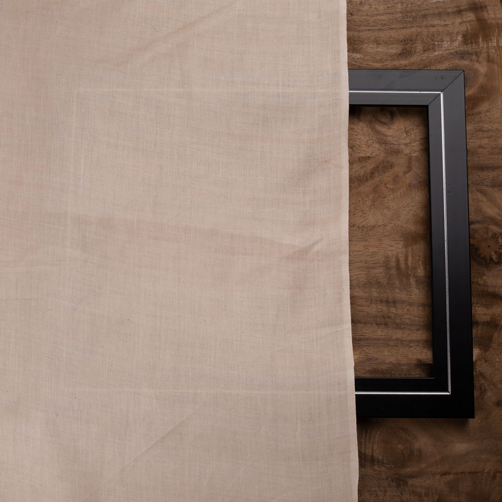 PLAIN OFF-WHITE PURE COTTON 92 GSM HANDWOVEN FABRIC