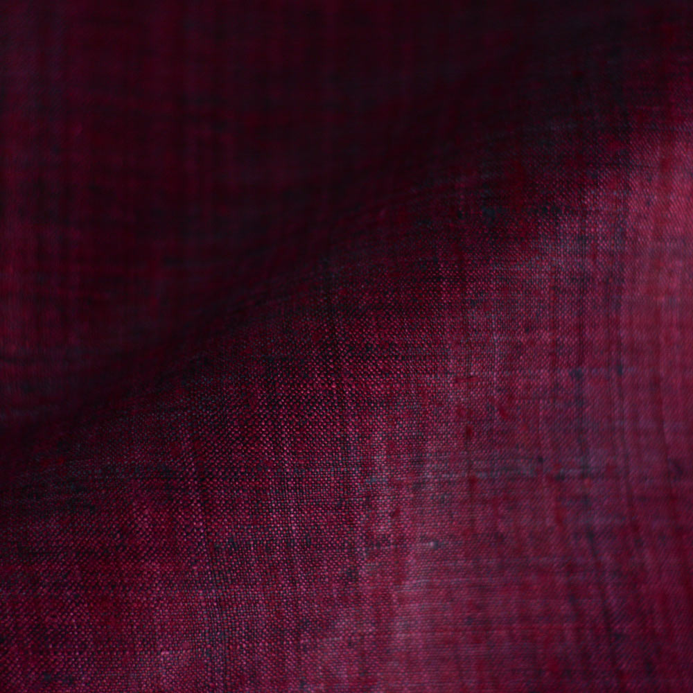 Plain Dark Red Pure Matka 110 GSM Handwoven Fabric