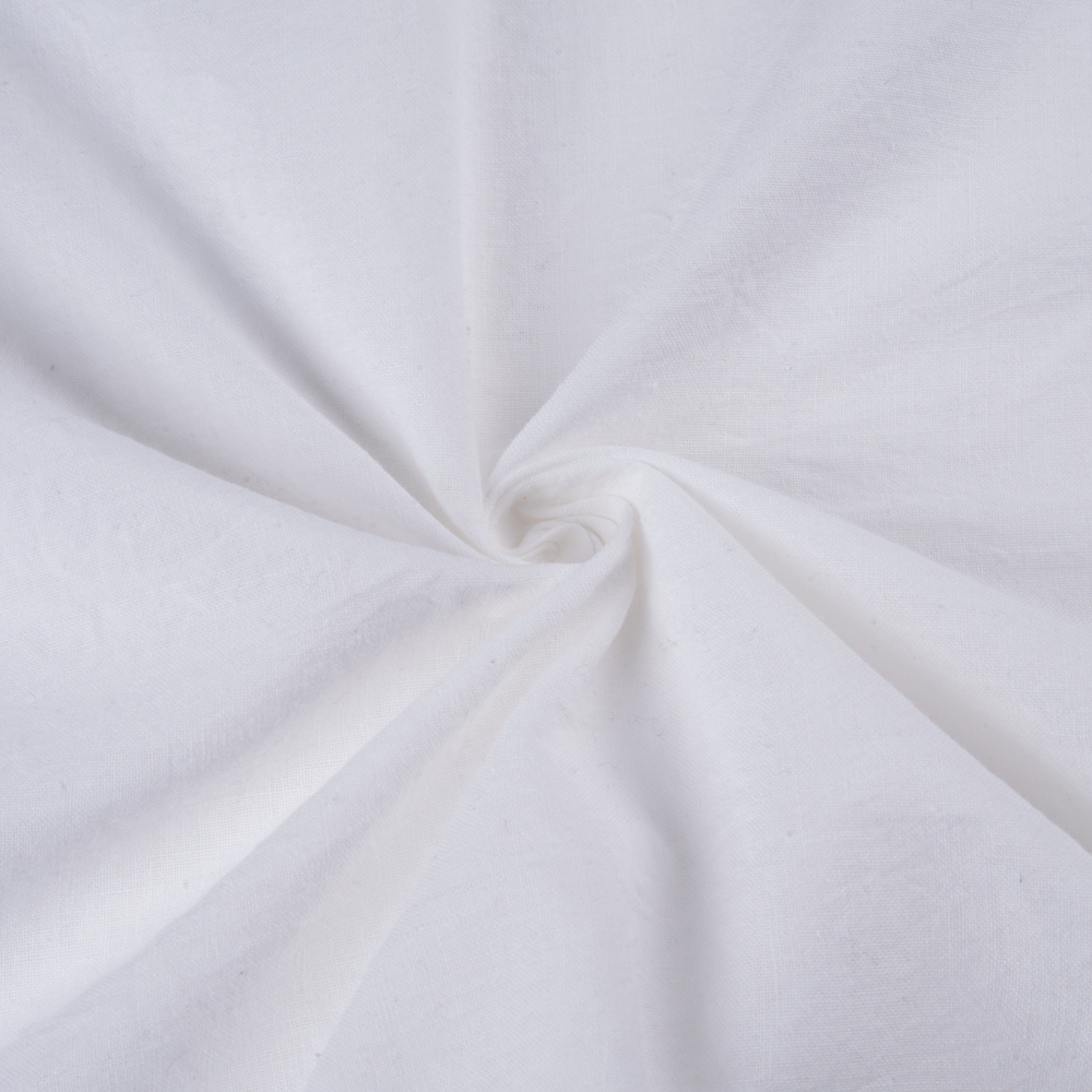 Plain White Natural Organic Khadi Cotton 109 GSM Fabric