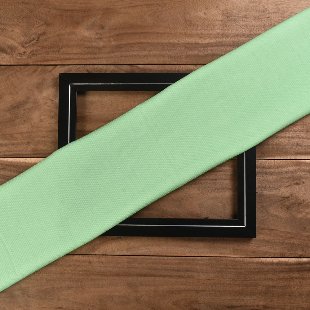 Stripe Mint Pure Cotton 77 GSM Handwoven Fabric