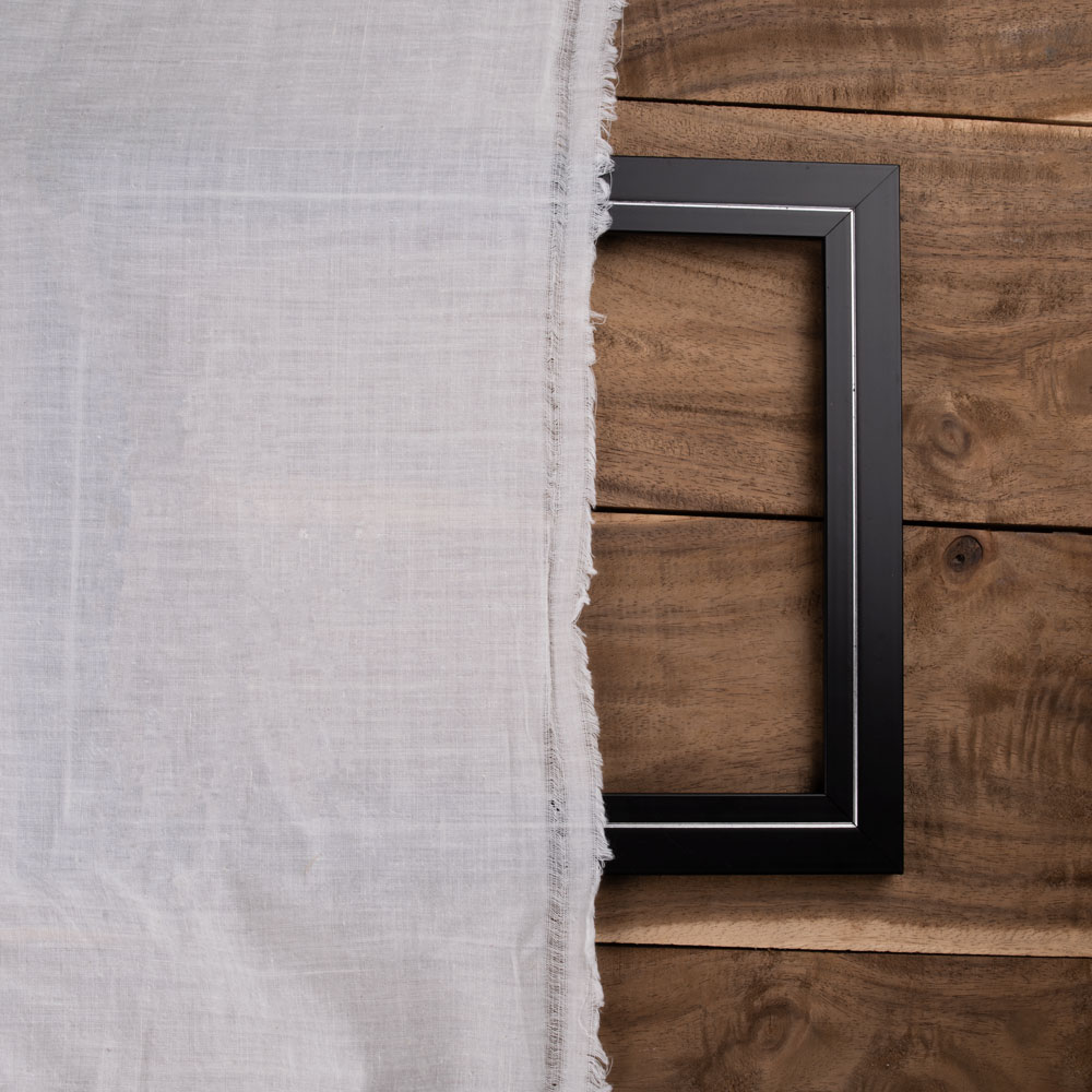 PLAIN WHITE NATURAL ORGANIC KHADI COTTON 109 GSM FABRIC