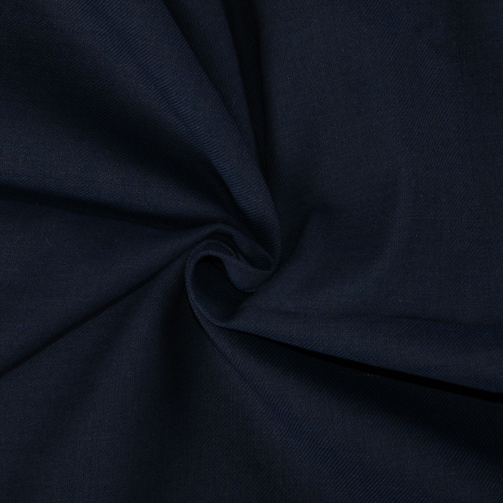 Check Twill Navy Cross Color Pure Cotton 130 GSM Handwoven Fabric