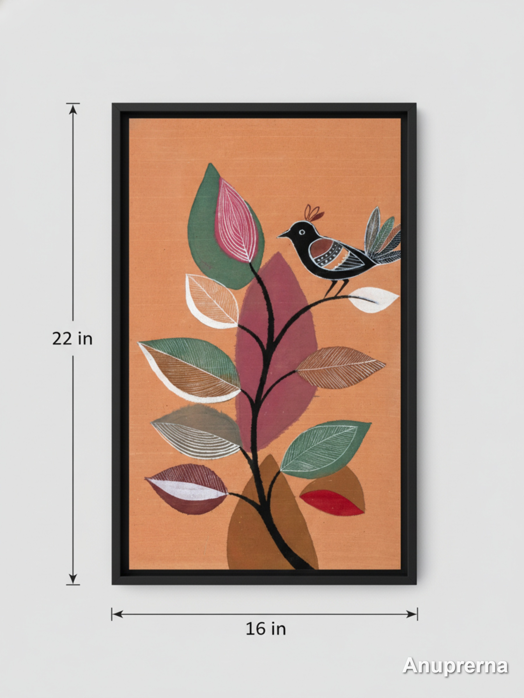 Bird & Tree Pattachirta Wall Art Decor