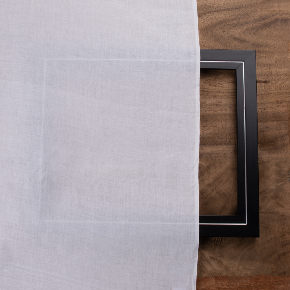 Bleached white RFD Khadi cotton fabric, perfect for personalized designs