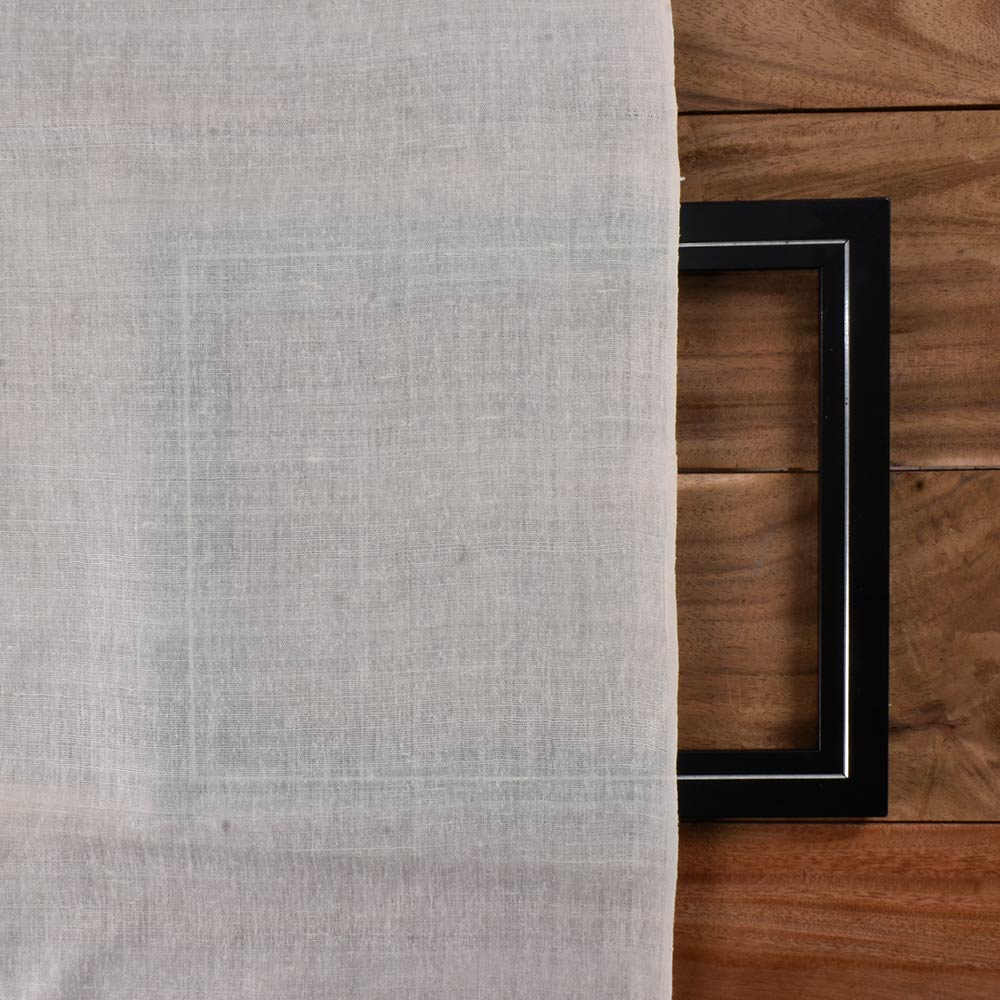 PLAIN NATURAL PURE MATKA SILK 83 GSM HANDWOVEN FABRIC