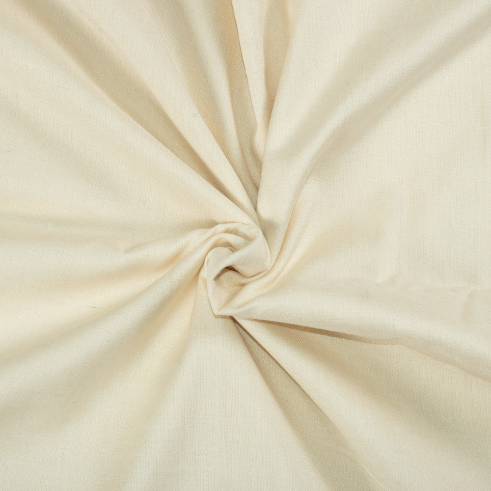 Plain Natural Pure Matka Silk 75 GSM Handwoven Fabric