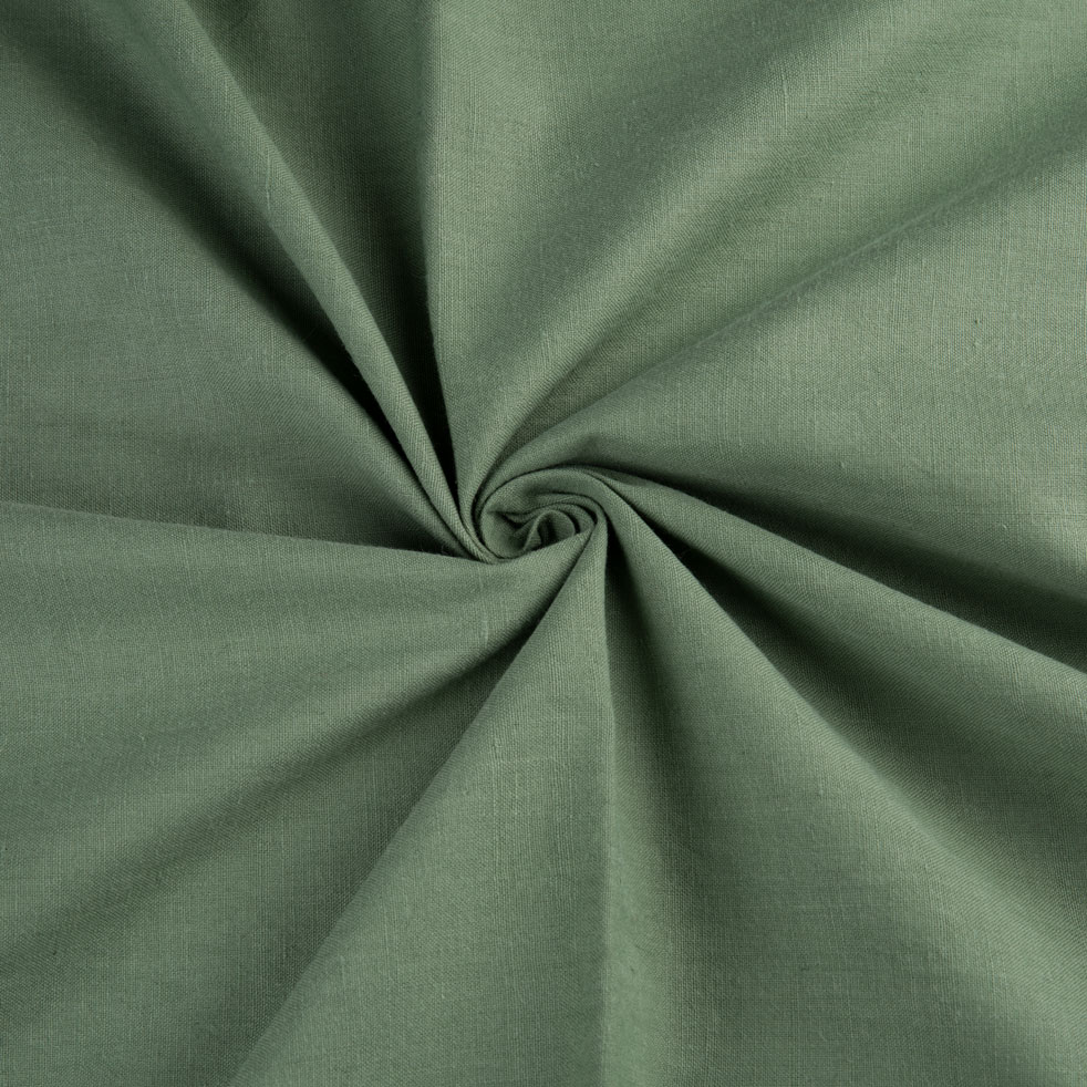 PLAIN DARK GREEN NATURAL MULBERRY DYED 115 GSM HANDWOVEN COTTON FABRIC