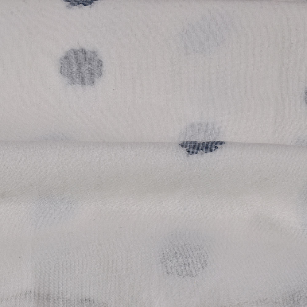 GEOMETRIC CREAM JAMDANI PURE COTTON 55 GSM FABRIC 43