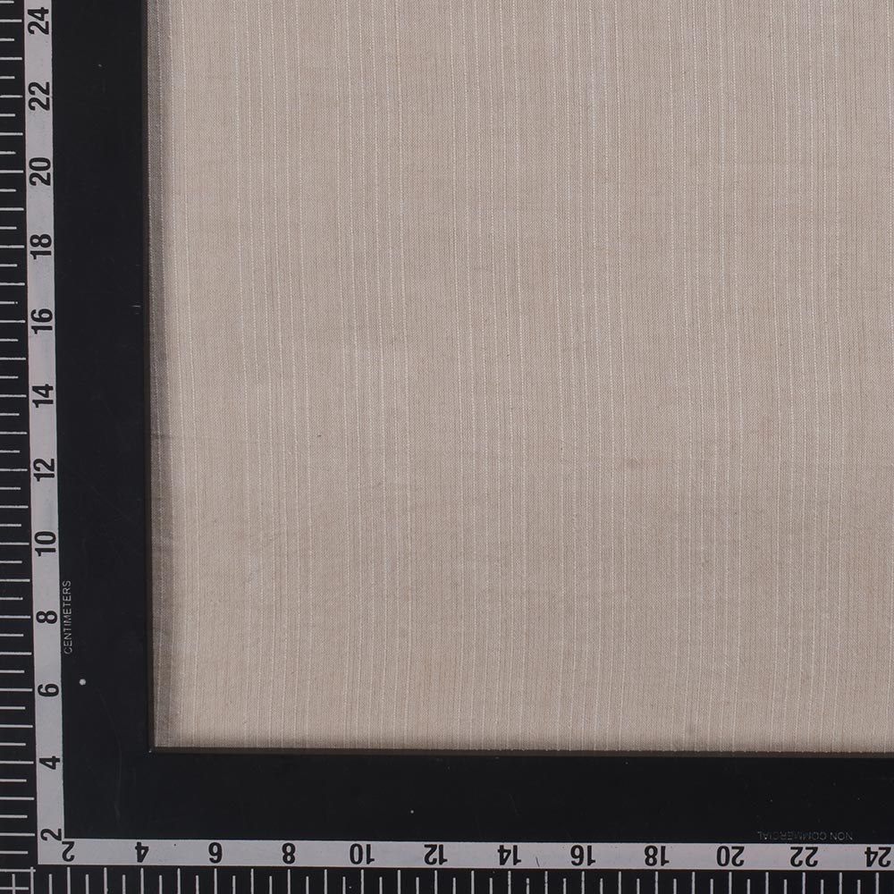 STRIPE CREAM PURE COTTON 80 GSM HANDWOVEN FABRIC W28