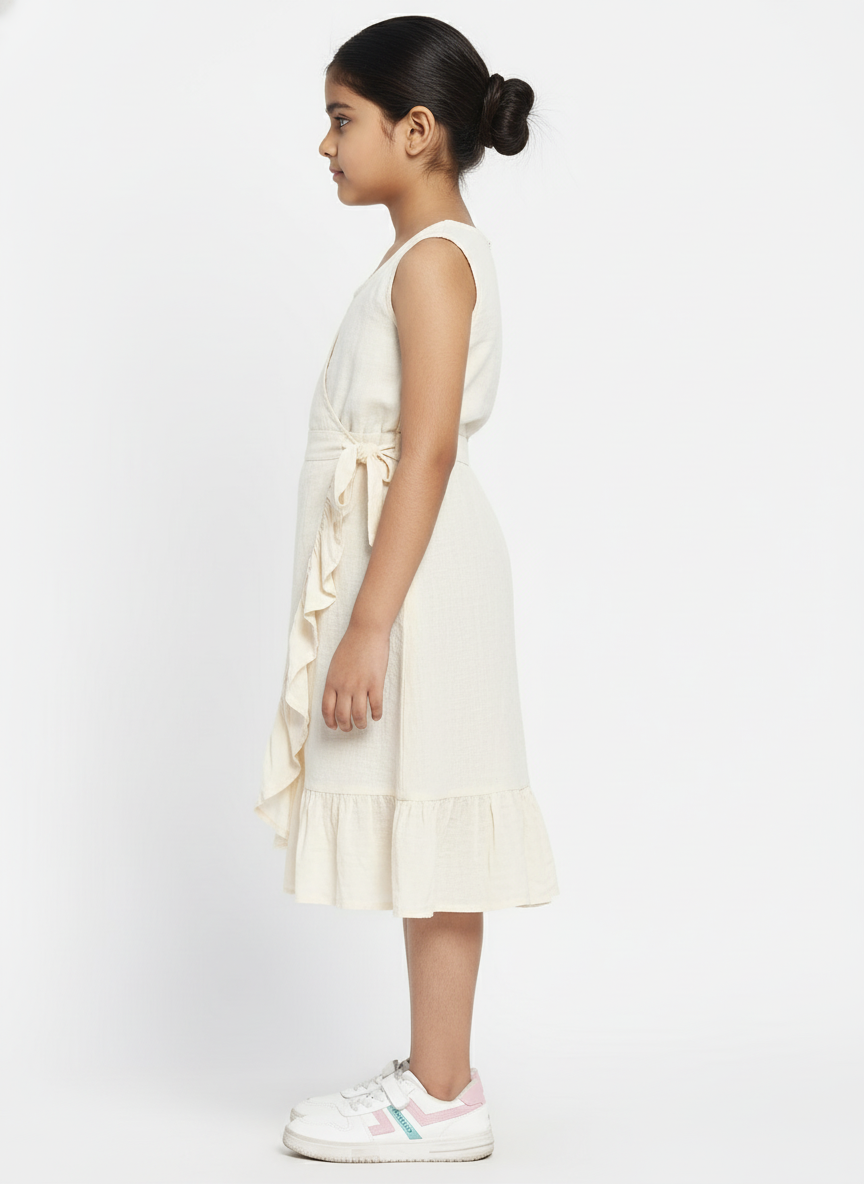 Ruffled & Wrapped Kid's Skirt