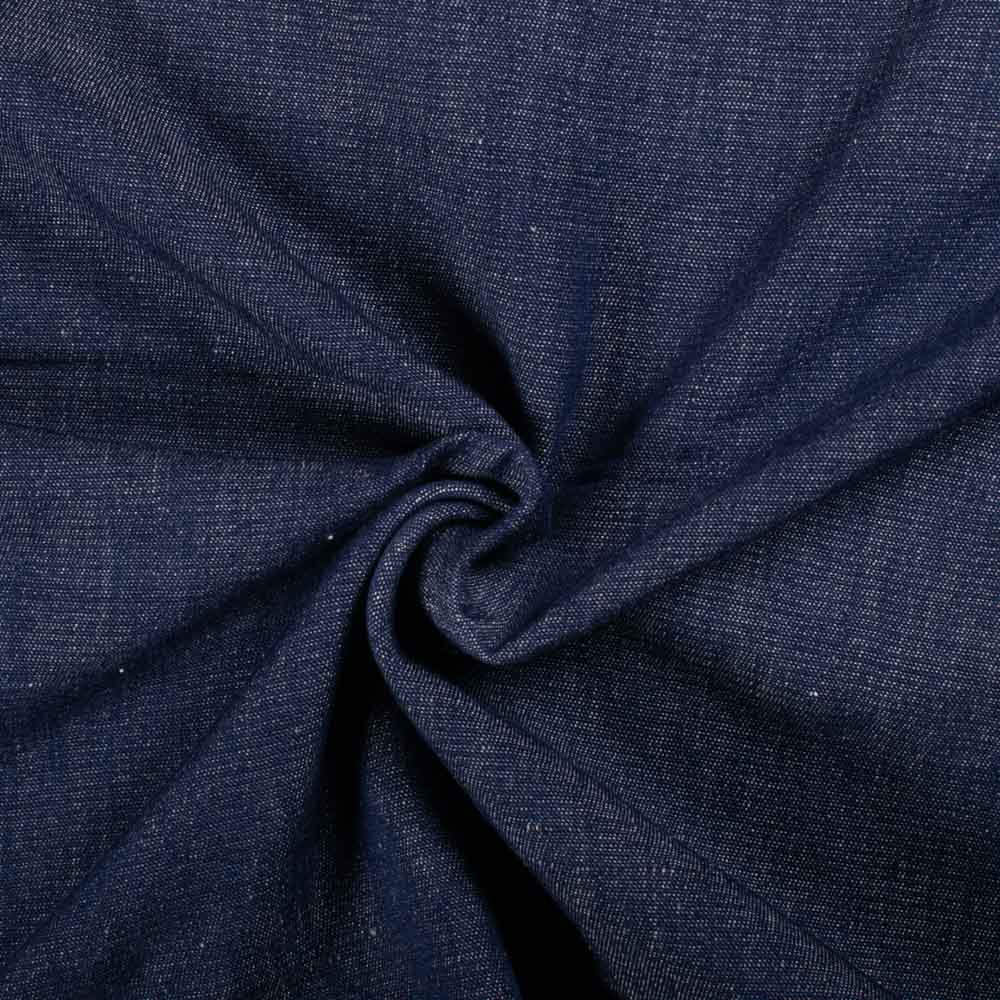 Denim Blue Cotton Slub 166 GSM Handwoven Fabric