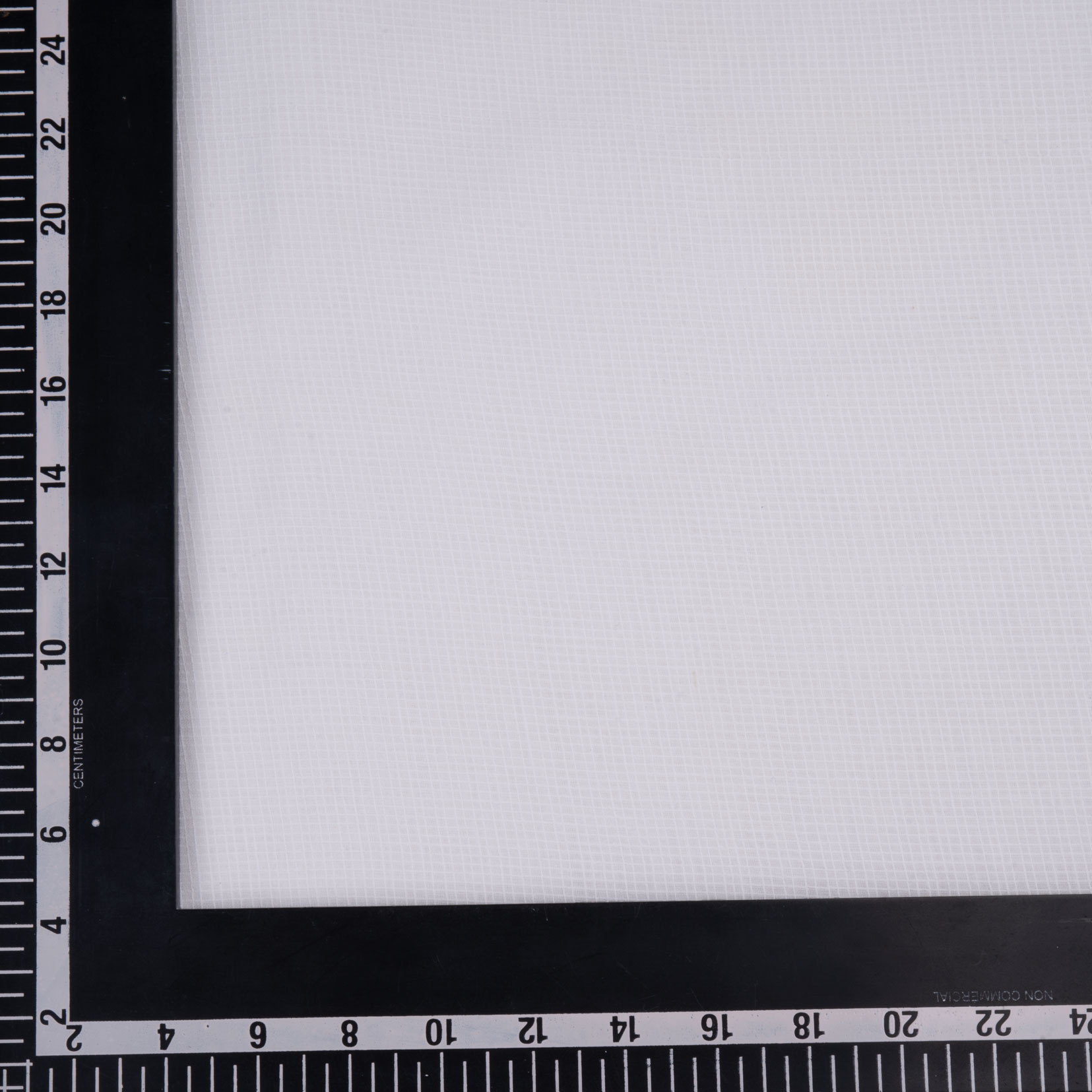 CHECK Mulmul WHITE PURE COTTON 86 GSM HANDWOVEN FABRIC - BLEACHED, DYEABLE & 36 INCH WIDTH