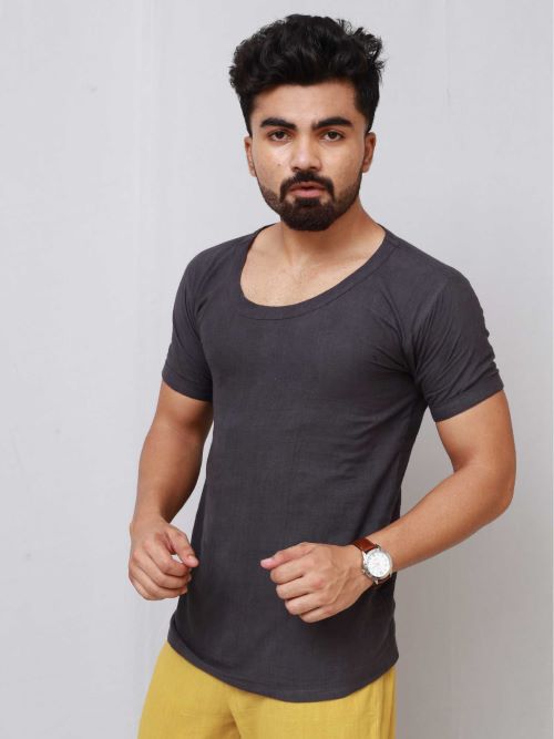 Woven T-Shirt | Navy