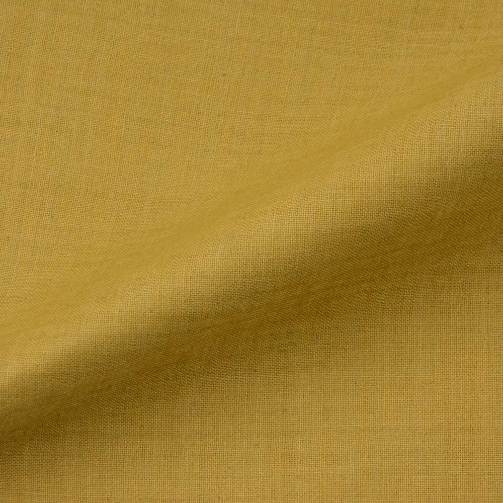 Plain Yellow Pure Cotton 70 GSM Handwoven Fabric