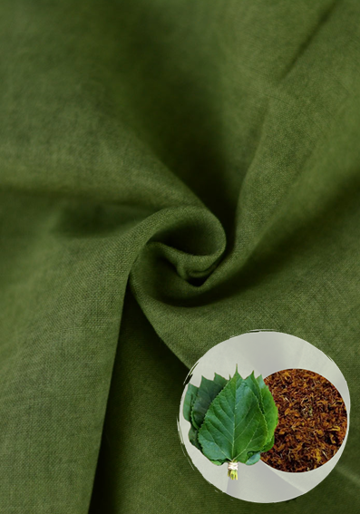 DARK GREEN NATURAL MULBERRY, MARIGOLD, PALASH & MALLOTUS DYE