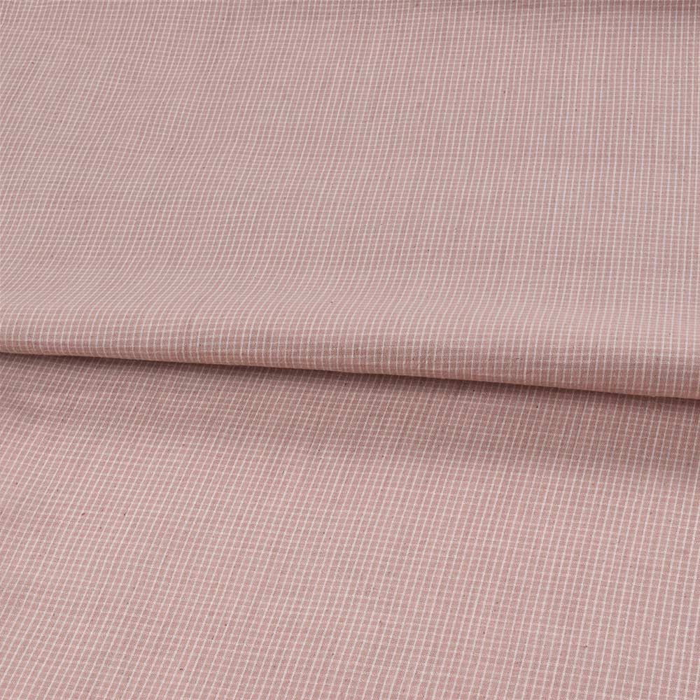 CHECK BROWN PURE COTTON 93 GSM HANDWOVEN FABRIC D10