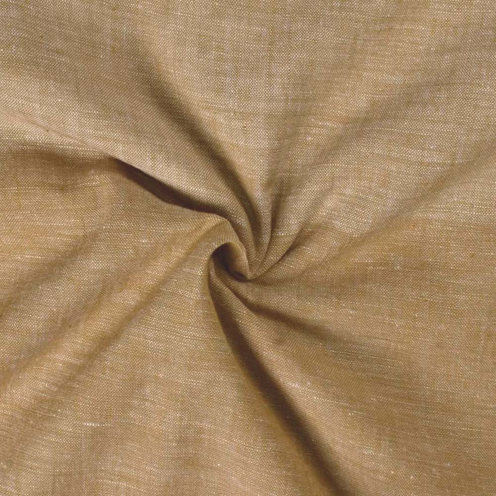 Chambray Brown Khadi Cotton 115 GSM Handwoven Fabric