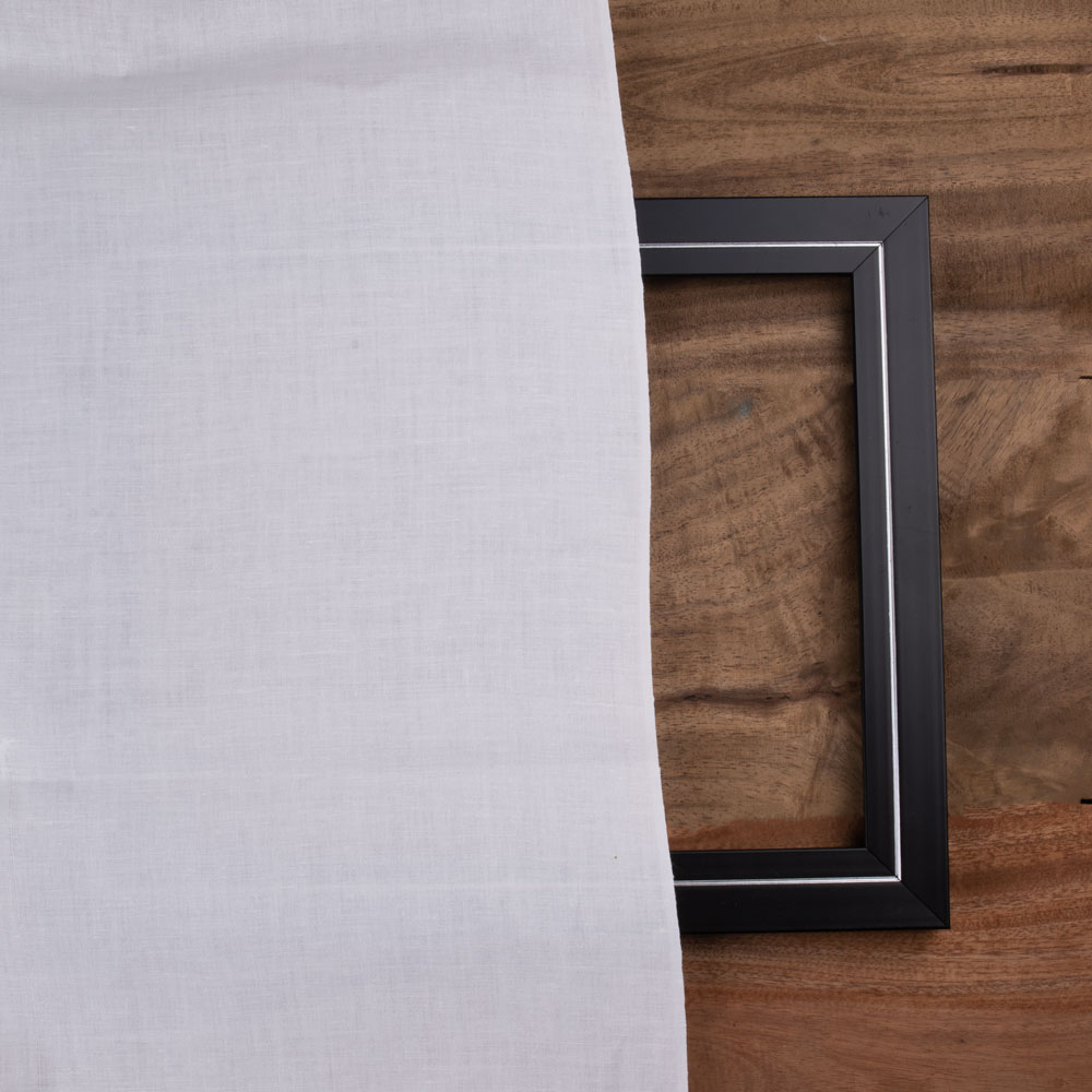 WHITE Calico KHADI COTTON 112 GSM FABRIC - BLEACHED, DYEABLE & 36