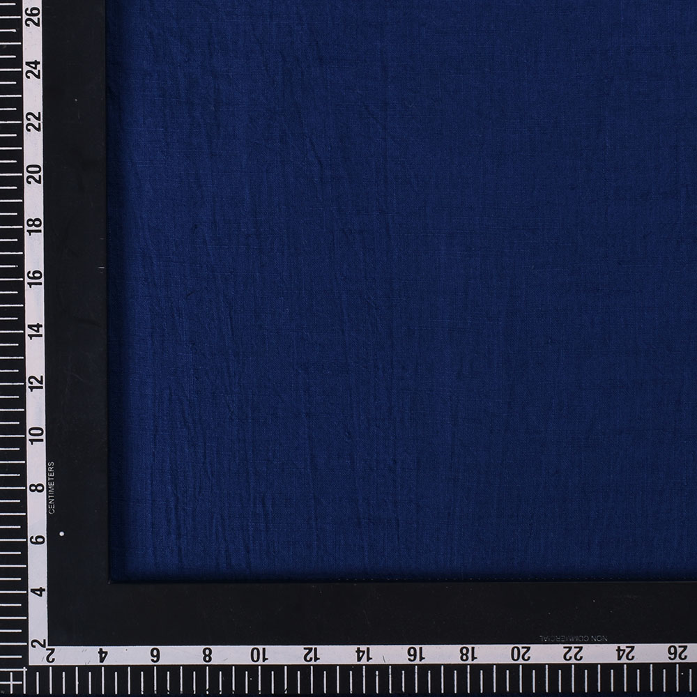 PLAIN BLUE PURE COTTON 195 GSM HANDWOVEN FABRIC