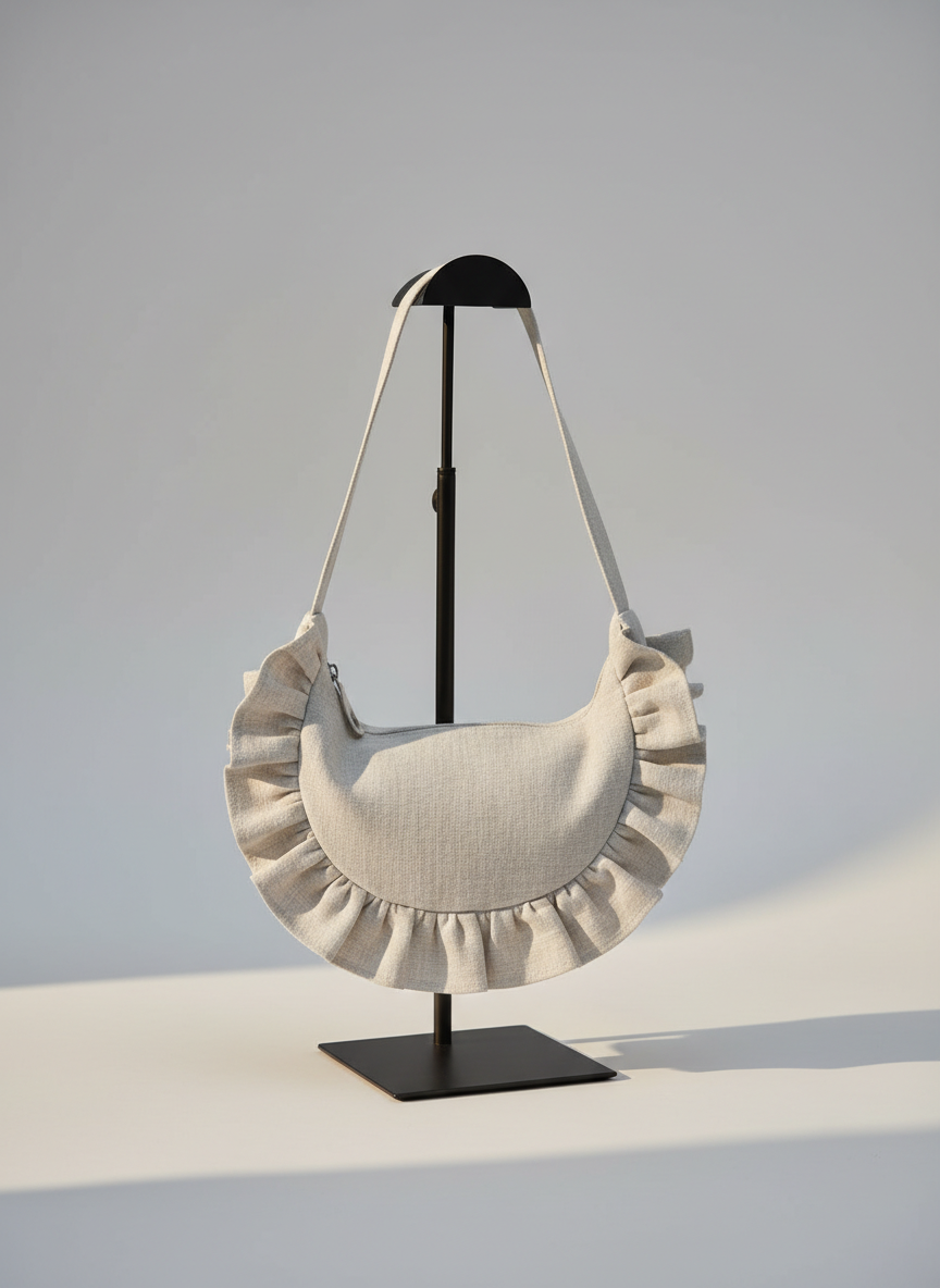 Ruffle Arc Bag
