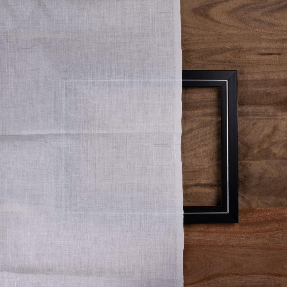 WHITE KHADI HANDSPUN & HANDWOVEN 58 GSM pure khadi FABRIC - BLEACHED & DYEABLE