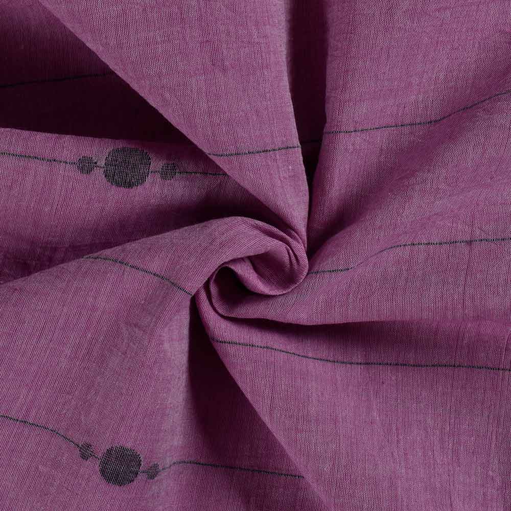 Geometric Pink Jamdani Pure Cotton 64 GSM Handwoven Fabric