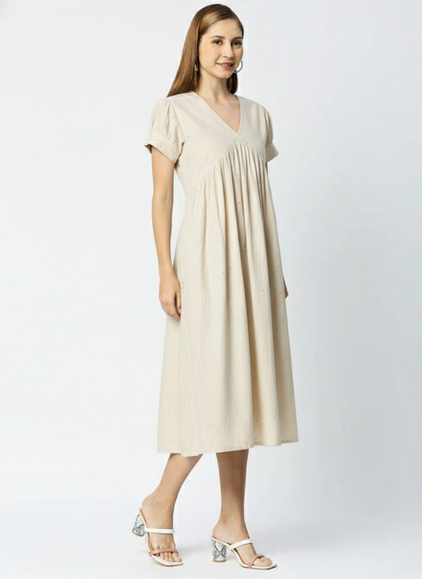 Umpire Line Gathered Dress