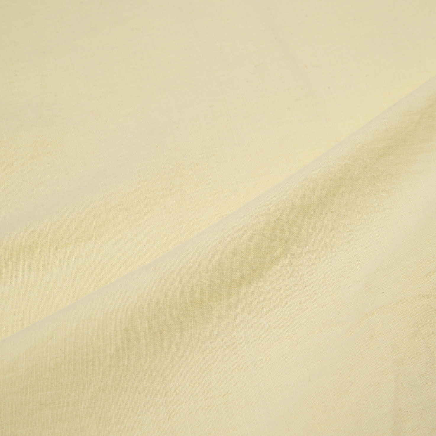 Plain Light Yellow Natural Marigold, Palash, Mallotus Dyed 115 GSM Cotton Fabric