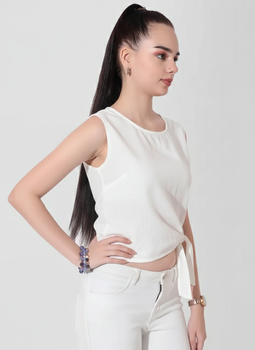 Tie Hem Basic Top