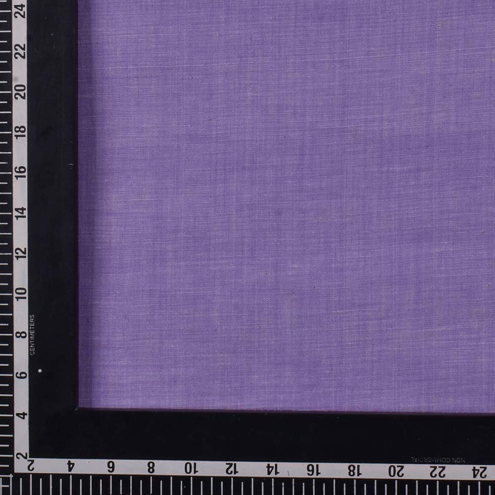 CHAMBRAY LILAC KHADI COTTON 158 GSM HANDWOVEN FABRIC