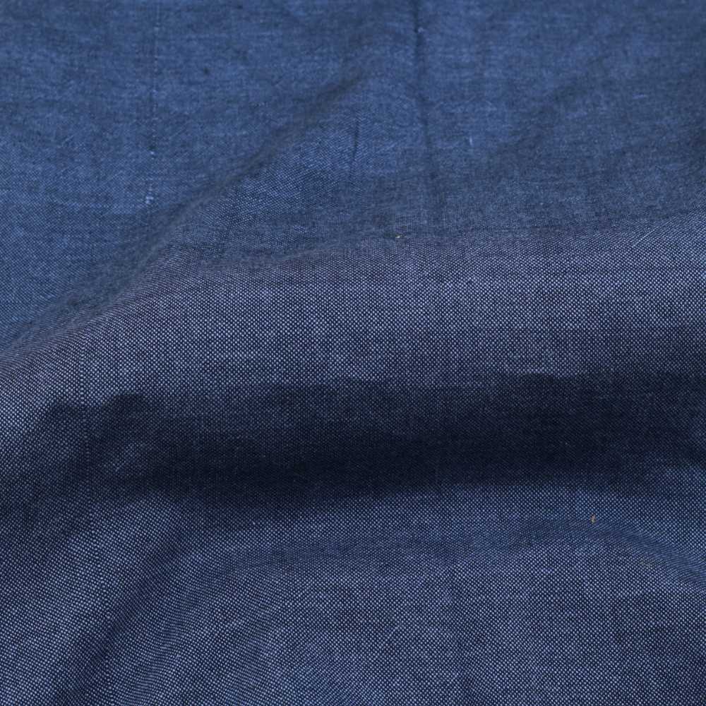 Cross Colour Blue Cotton 195 GSM Handwoven Fabric