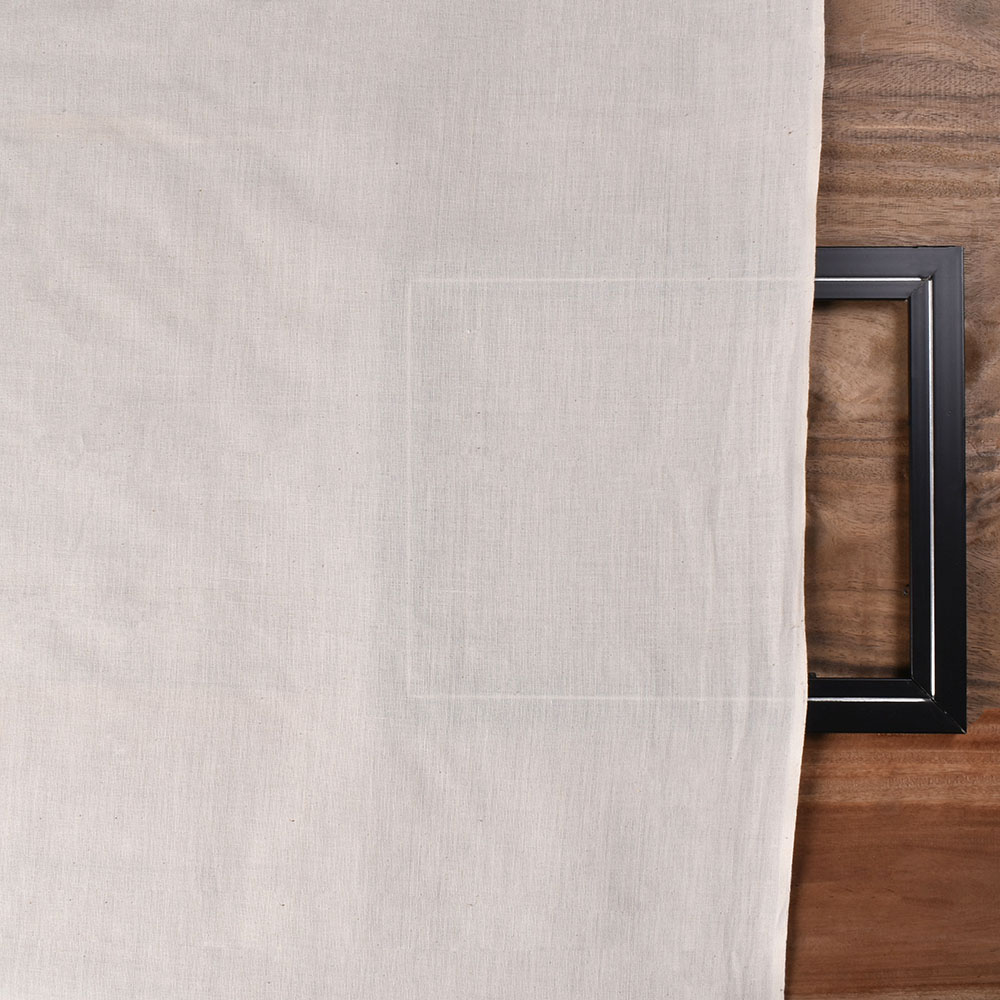 PLAIN WHITE PURE COTTON 105 GSM HANDWOVEN FABRIC