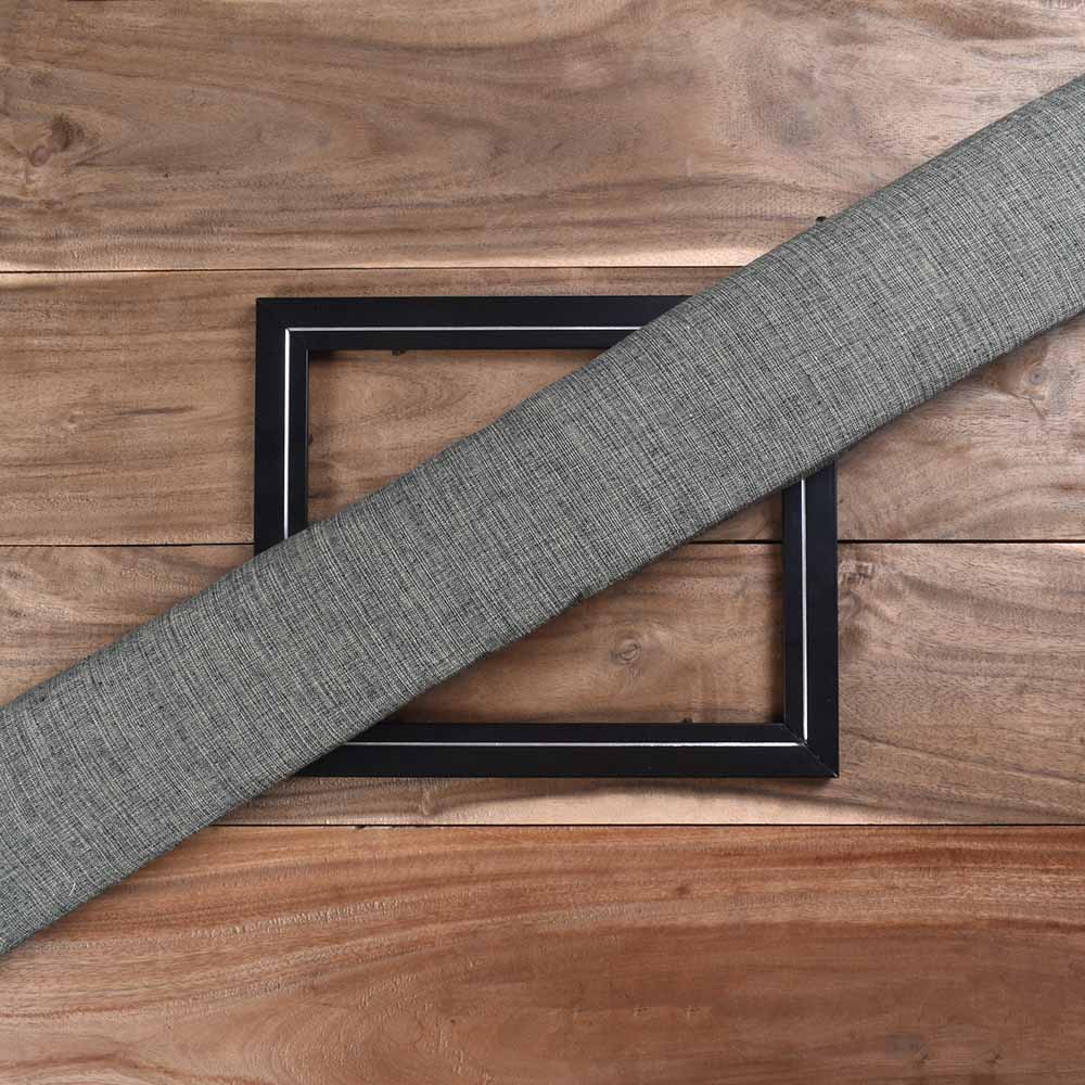 Chambray Dark Grey Pure Cotton 143 GSM Handwoven Fabric