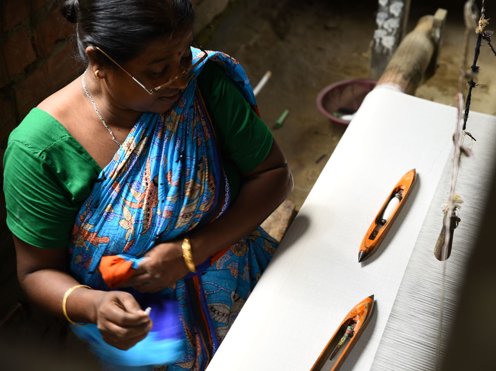 ABSTRACT YELLOW SHIBORI MERCERISED COTTON 79 GSM FABRIC