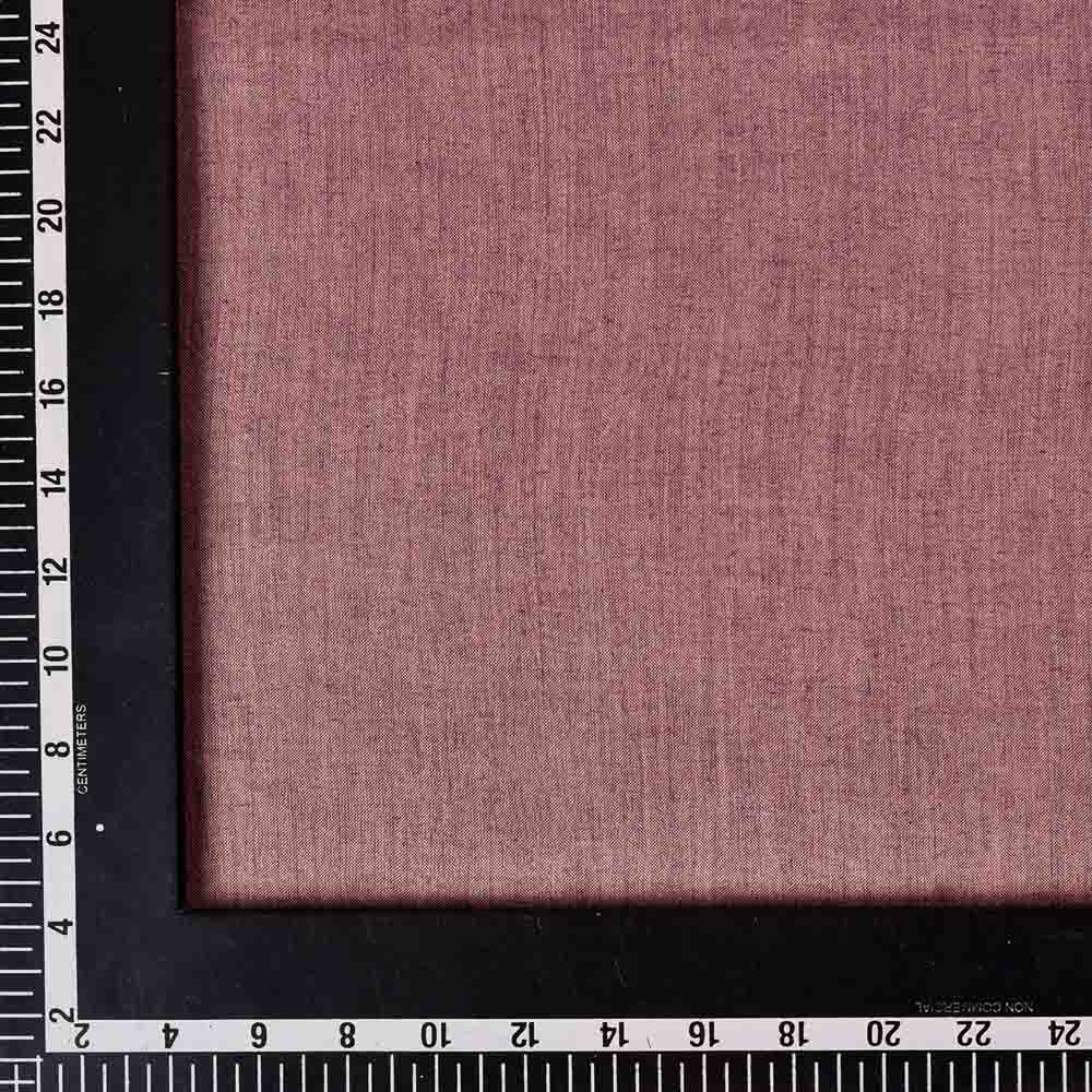 CROSS COLOUR BROWN PURE COTTON 92 GSM HANDWOVEN FABRIC AK14