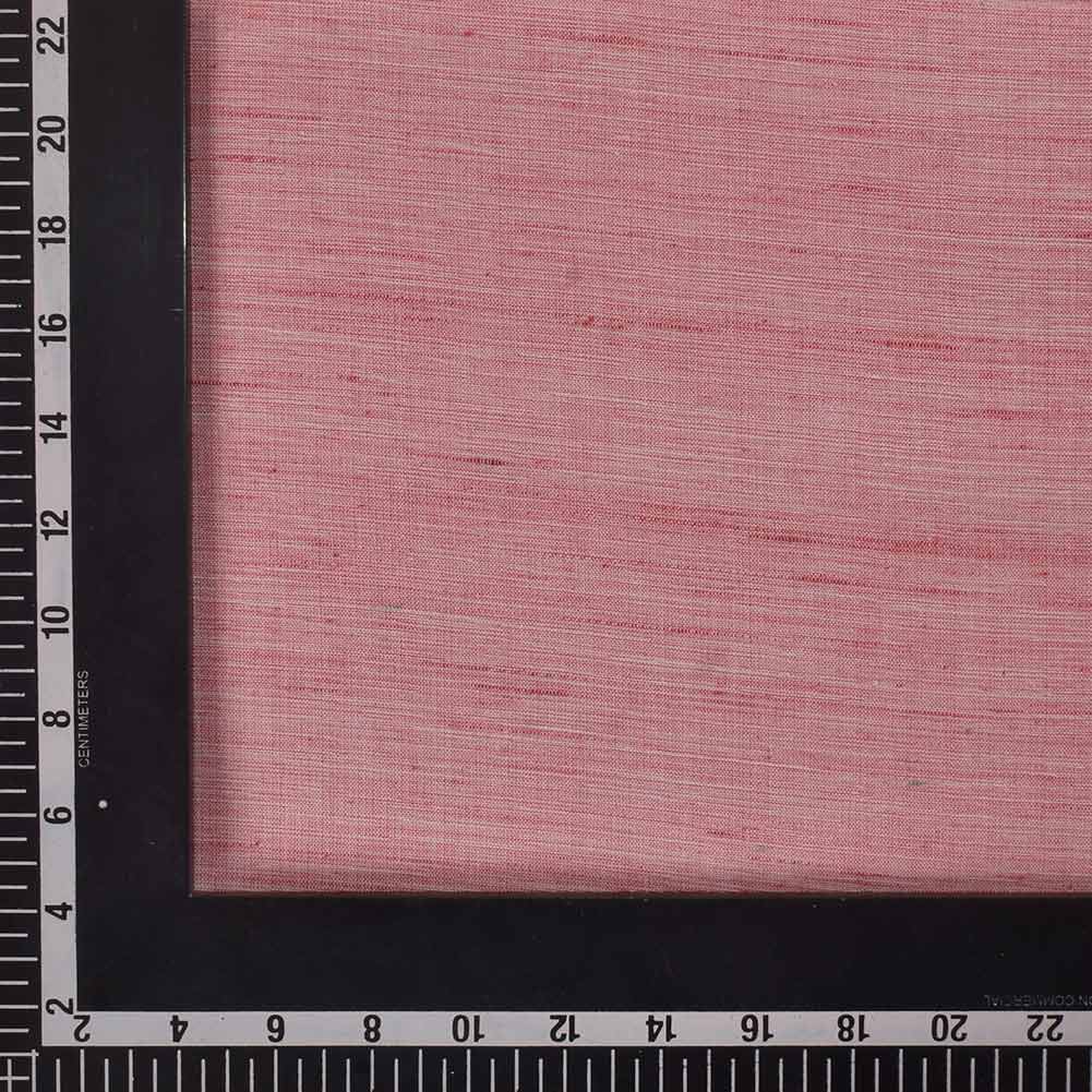 FUTKI RED KHADI COTTON 93 GSM HANDWOVEN FABRIC