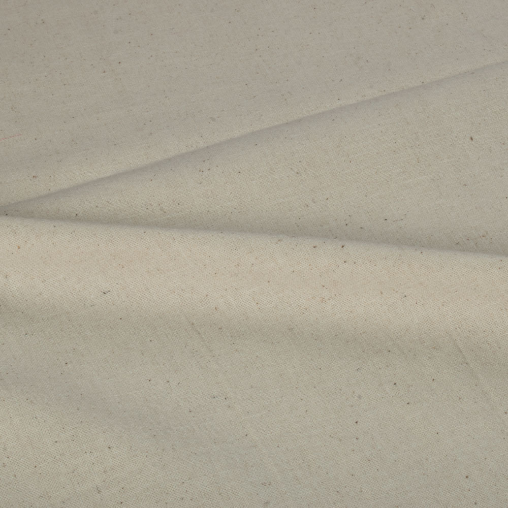 Plain Cream Natural Organic Khadi Cotton 145 GSM Mercerized Fabric 