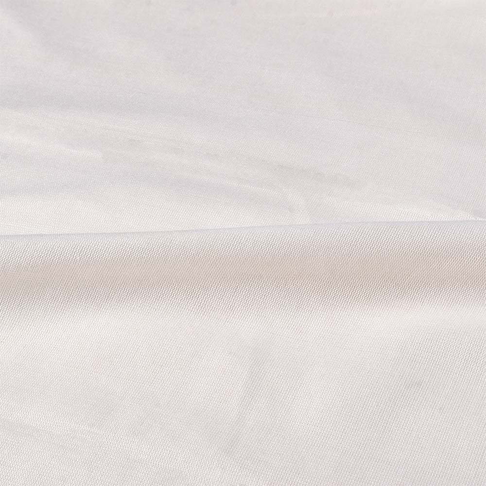 Plain White Pure Bamboo 140 GSM Handwoven Fabric