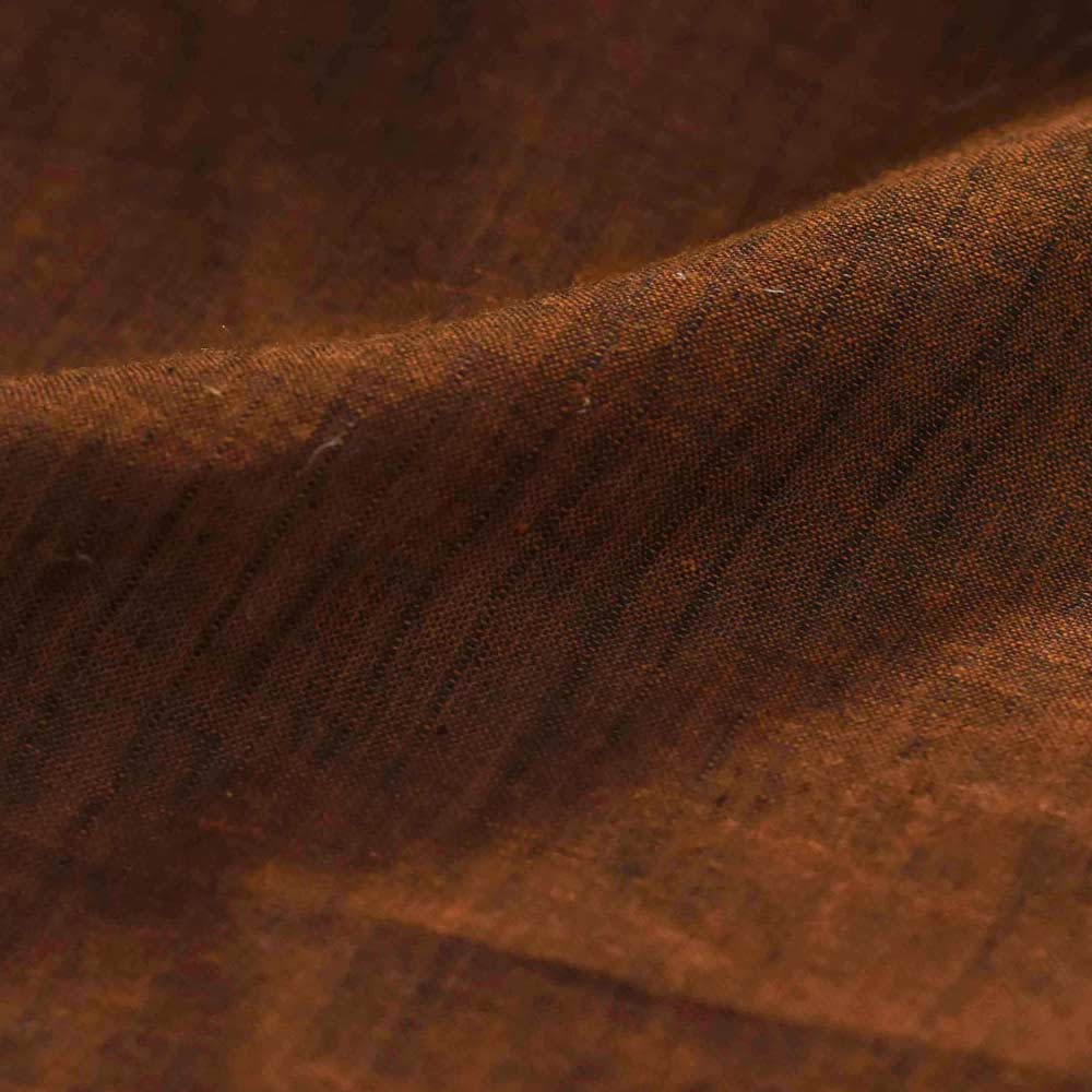 Stripe Brown Pure Cotton 74 GSM Handwoven Fabric
